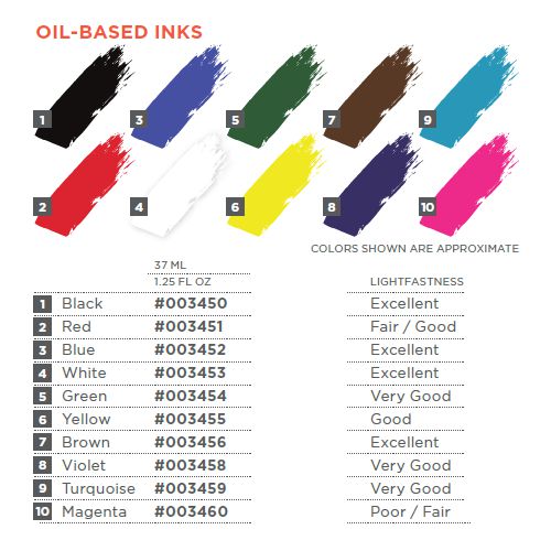 tinta para xilo base oleo speedball