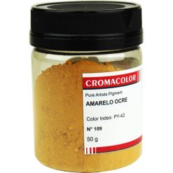 Pigmento Artístico Cromacolor 109 Amarelo Ocre 50G