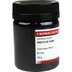 Pigmento Artístico Cromacolor 115 Preto de Fumo 40G
