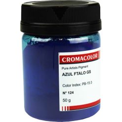 Pigmento Artístico Cromacolor 124 Azul Ftalo 50G