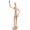 Manequim Articulado Madeira 30cm Masculino