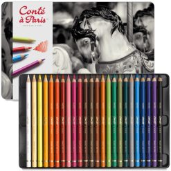 Lápis Pastel Seco 24 Cores