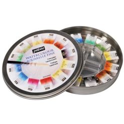 Tinta Aquarela em Pastilha 12 Cores HP12