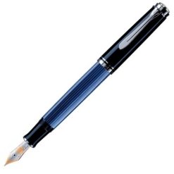 Caneta Tinteiro M805 Black Blue Pena M