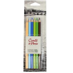 Lápis Pastel Seco Blister C/6 Cores Paisagem