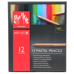 Lápis Pastel Seco CARAN d’ACHE 12 Cores