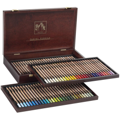Lápis Pastel Seco CARAN d’ACHE 84 Cores Cx de Madeira