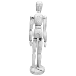 Boneco Articulado Vintage 30cm Branco
