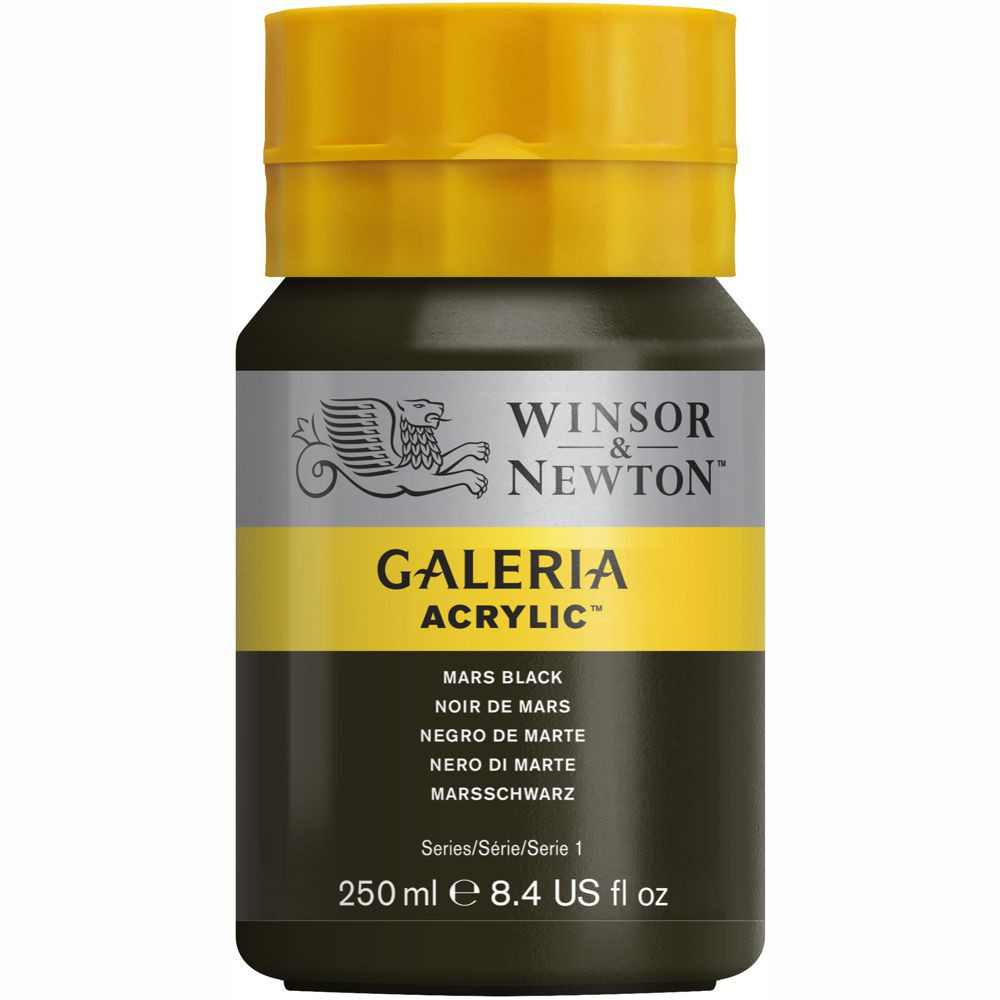 Tinta Acrílica Winsor & Newton Galeria 250ml 386 Mars Black