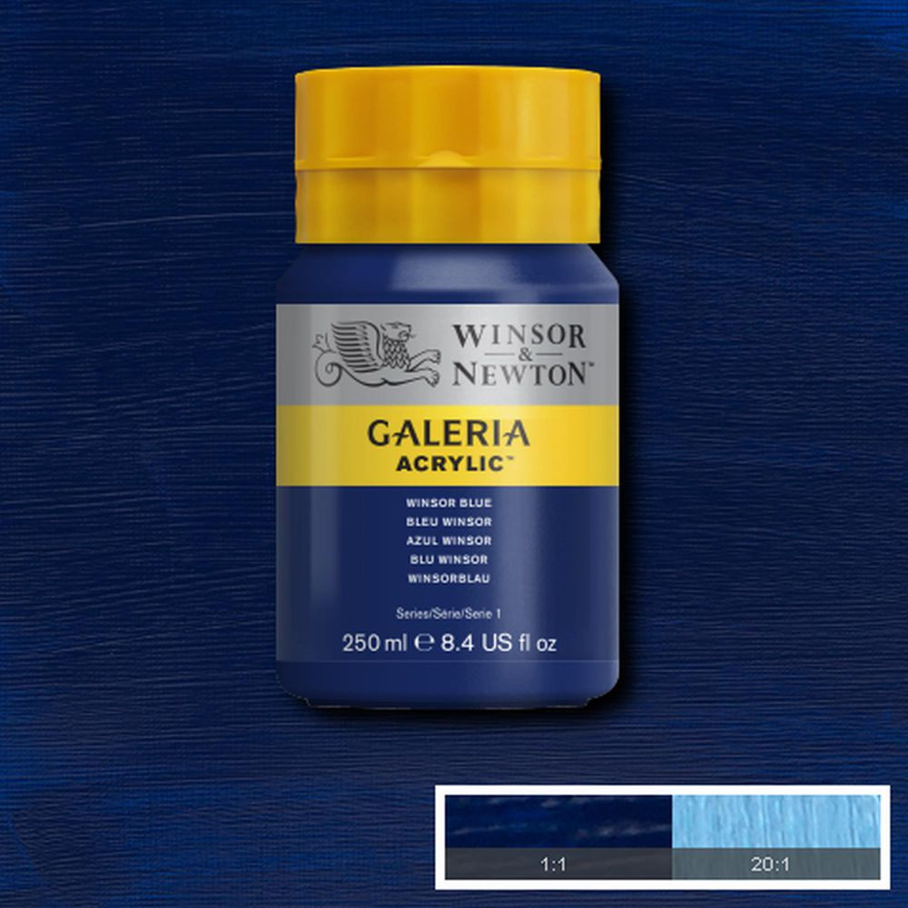 Tinta Acrílica Winsor & Newton Galeria 250ml 706 Winsor Blue - Imagem 2