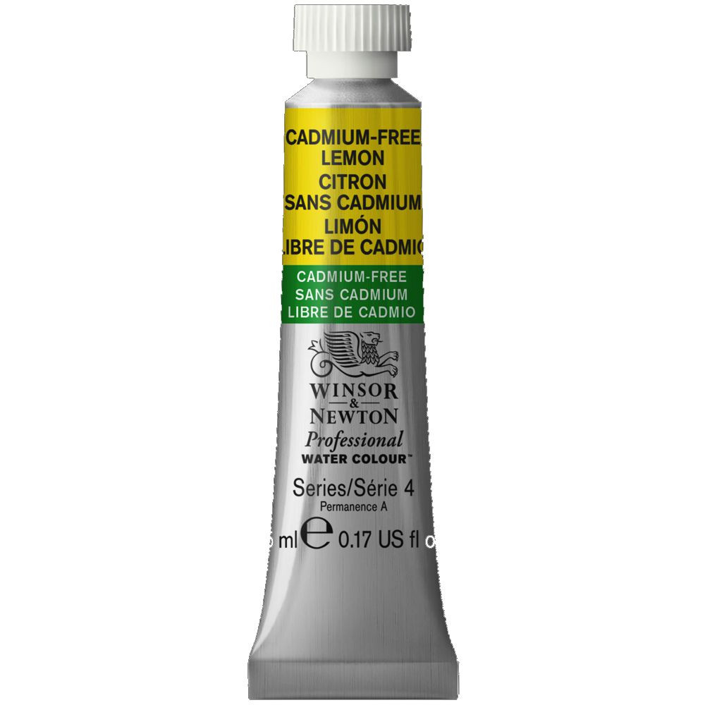 Tinta Aquarela Winsor & Newton Profissional Tubo 5ml S4 893 Cadmium-Free Lemon