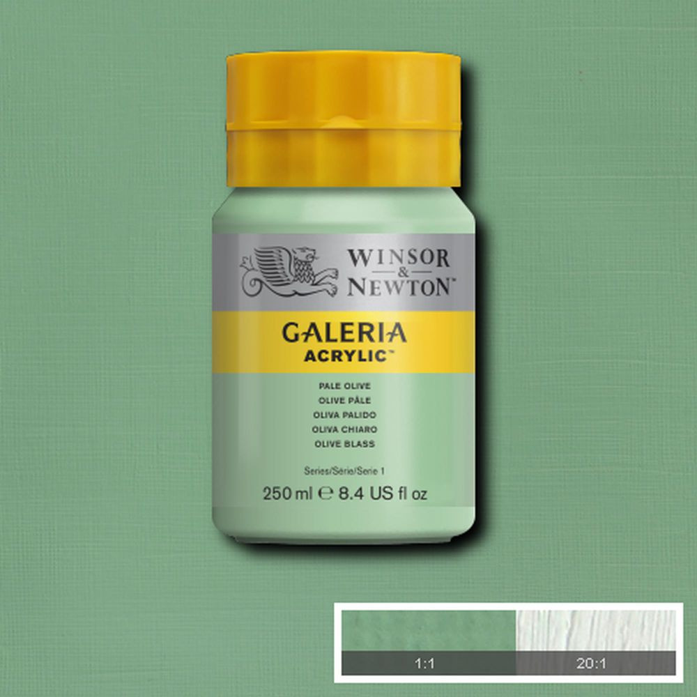 Tinta Acrílica Winsor & Newton Galeria 250ml 435 Pale Olive - Imagem 2