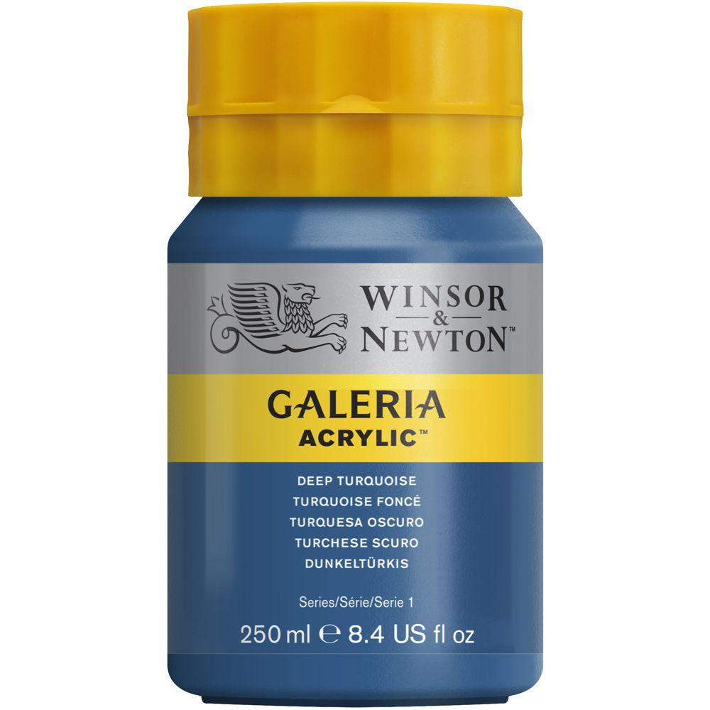 Tinta Acrílica Winsor & Newton Galeria 250ml 232 Deep Turquoise
