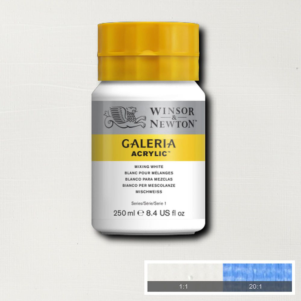 Tinta Acrílica Winsor & Newton Galeria 250ml 415 Mixing White - Imagem 2