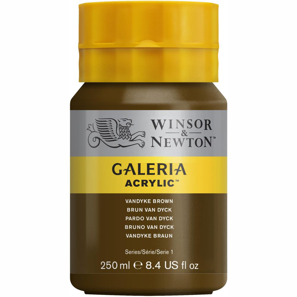 Tinta Acrílica Winsor & Newton Galeria 250ml 676 Van Dick Brown
