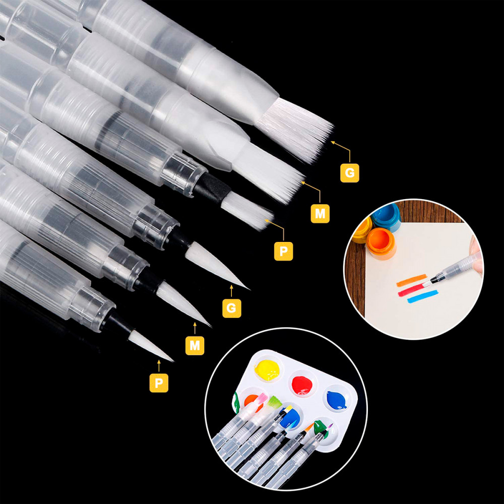Pincel Sinoart WaterBrush Curto Redondo Pequeno - Imagem 5