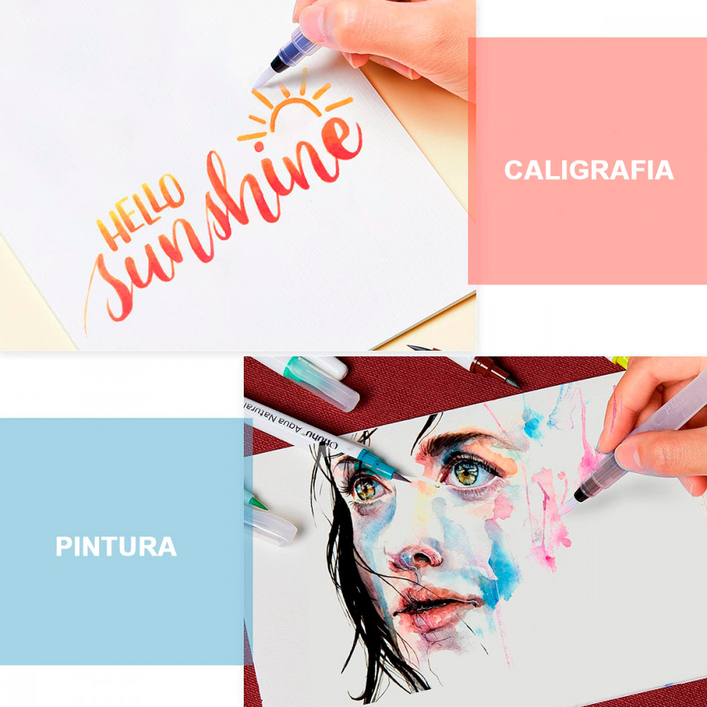 Pincel Sinoart WaterBrush Curto Redondo Pequeno - Imagem 3