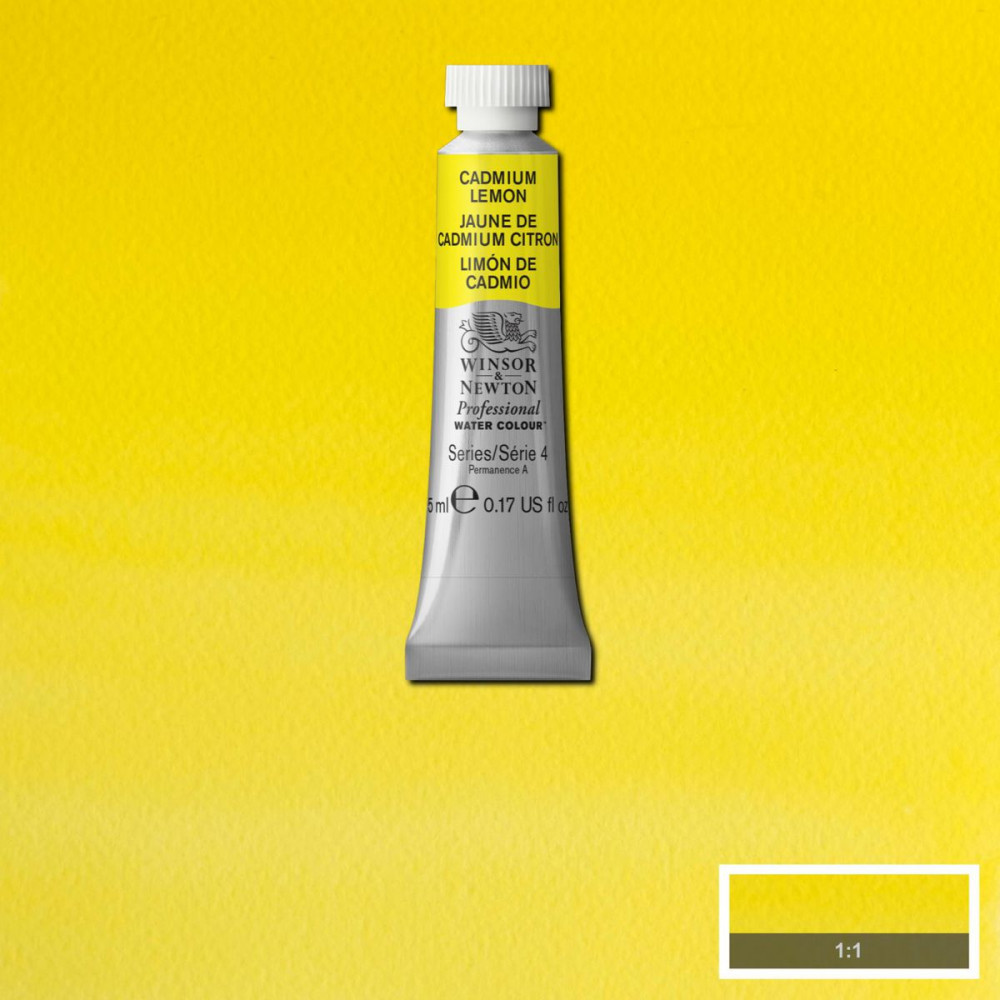 Tinta Aquarela Winsor & Newton Profissional Tubo 5ml S4 086 Cadmium Yellow NY - Imagem 2