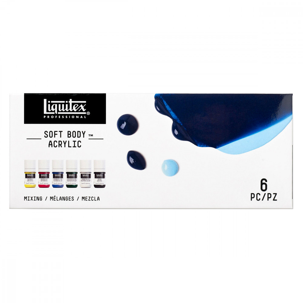 Tinta Acrílica Soft Body Liquitex C/06 Cores