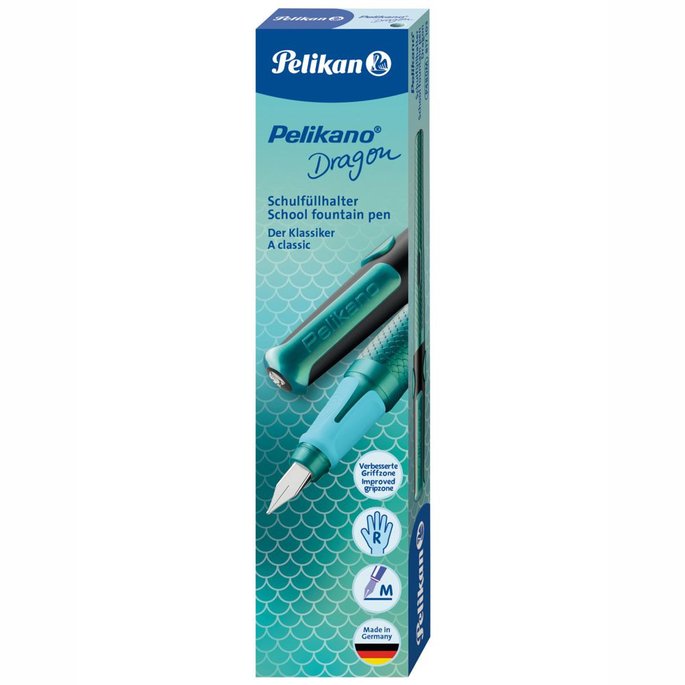 Caneta Tinteiro Pelikano Dragon Pena Média - Imagem 2