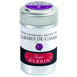 Tinta em Cartucho p/ Caneta Tinteiro Herbin Larmes de Cassis